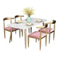 Sintered Stone Scandinavian Dining Room Set with Rectangle Table Dining Table Furniture Clearhalo 'Dining Room Sets' 'Dining Tables & Seating' 'dining_room_set' 'furn' 'furn_dining_room_set' 'Furniture' 'furniture_dining_room_set' 'Kitchen & Dining Furniture' 'kitchen&dining_furn' 'kitchen' 3491181