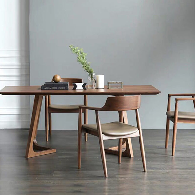Modern Style Solid Wood Top Dining Table Sets Rectangle Table Dining Table Furniture for Home Clearhalo 'Dining Room Sets' 'Dining Tables & Seating' 'dining_room_set' 'furn' 'furn_dining_room_set' 'Furniture' 'furniture_dining_room_set' 'Kitchen & Dining Furniture' 'kitchen&dining_furn' 'kitchen' 3491189