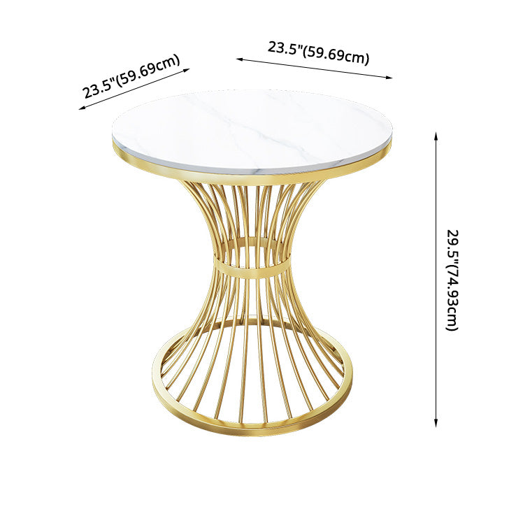 Sintered Stone Scandinavian Dining¬†Room¬†Table¬†Set with Round Table and Metal Base Dinette Set Clearhalo 'Dining Room Sets' 'Dining Tables & Seating' 'dining_room_set' 'furn' 'furn_dining_room_set' 'Furniture' 'furniture_dining_room_set' 'Kitchen & Dining Furniture' 'Kitchen Furniture' 'kitchen&dining_furn' 'kitchen' '„Éõ„Éº„É†' 3491205