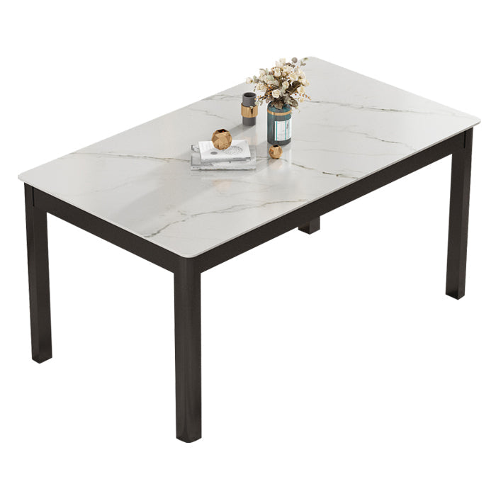 Modern Sintered Stone Dinette Set with Rectangle Table Dining Room Furniture for Dining Room Clearhalo 'Dining Room Sets' 'Dining Tables & Seating' 'dining_room_set' 'furn' 'furn_dining_room_set' 'Furniture' 'furniture_dining_room_set' 'Kitchen & Dining Furniture' 'kitchen&dining_furn' 'kitchen' 3491233