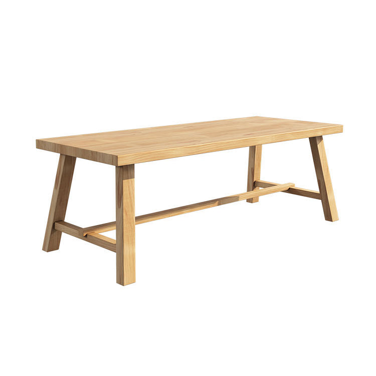 Square Modern Style Dining Room Set Solid Wood Dining Furniture Set with Trestle Table Clearhalo 'Dining Room Sets' 'Dining Tables & Seating' 'dining_room_set' 'furn' 'furn_dining_room_set' 'Furniture' 'furniture_dining_room_set' 'Kitchen & Dining Furniture' 'kitchen&dining_furn' 'kitchen' 3491268