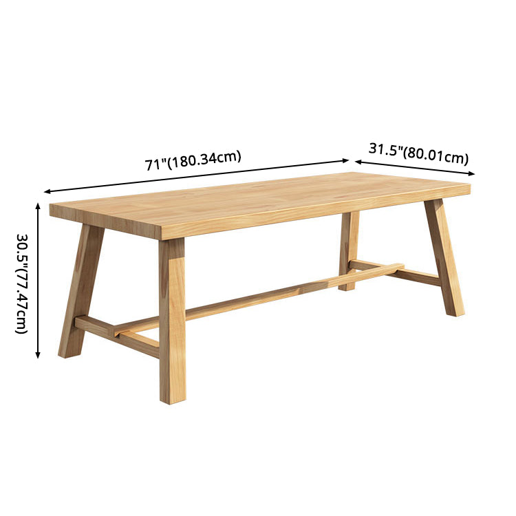 Square Modern Style Dining Room Set Solid Wood Dining Furniture Set with Trestle Table Clearhalo 'Dining Room Sets' 'Dining Tables & Seating' 'dining_room_set' 'furn' 'furn_dining_room_set' 'Furniture' 'furniture_dining_room_set' 'Kitchen & Dining Furniture' 'kitchen&dining_furn' 'kitchen' 3491273