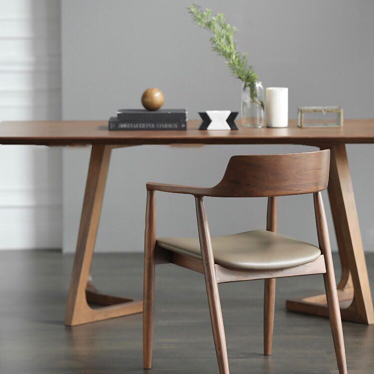 Fixed Contemporary Solid Wood Kitchen Table Set Square Table Furniture for Home Use Clearhalo 'Dining Room Sets' 'Dining Tables & Seating' 'dining_room_set' 'furn' 'furn_dining_room_set' 'Furniture' 'furniture_dining_room_set' 'Kitchen & Dining Furniture' 'kitchen&dining_furn' 'kitchen' 3491283