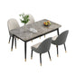Rectangle Contemporary Style Dining Room Set Sintered Stone Dining Furniture Set with 4 Legs Table White 5 Piece Set Clearhalo 'Dining Room Sets' 'Dining Tables & Seating' 'dining_room_set' 'furn' 'furn_dining_room_set' 'Furniture' 'furniture_dining_room_set' 'Kitchen & Dining Furniture' 'kitchen&dining_furn' 'kitchen' 3491320