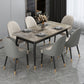Rectangle Contemporary Style Dining Room Set Sintered Stone Dining Furniture Set with 4 Legs Table Clearhalo 'Dining Room Sets' 'Dining Tables & Seating' 'dining_room_set' 'furn' 'furn_dining_room_set' 'Furniture' 'furniture_dining_room_set' 'Kitchen & Dining Furniture' 'kitchen&dining_furn' 'kitchen' 3491334