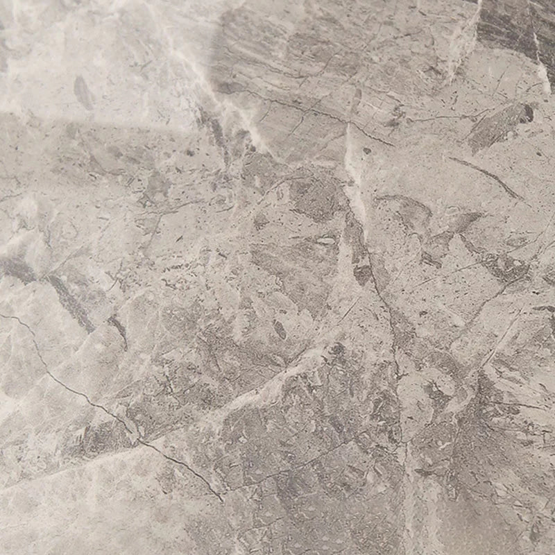 Contemporary Style Sintered Stone Dining Table with Grey Fixed Table and 4 Legs Base Clearhalo 'Dining Room Sets' 'Dining Tables & Seating' 'dining_room_set' 'furn' 'furn_dining_room_set' 'Furniture' 'furniture_dining_room_set' 'Kitchen & Dining Furniture' 'kitchen&dining_furn' 'kitchen' 3491433