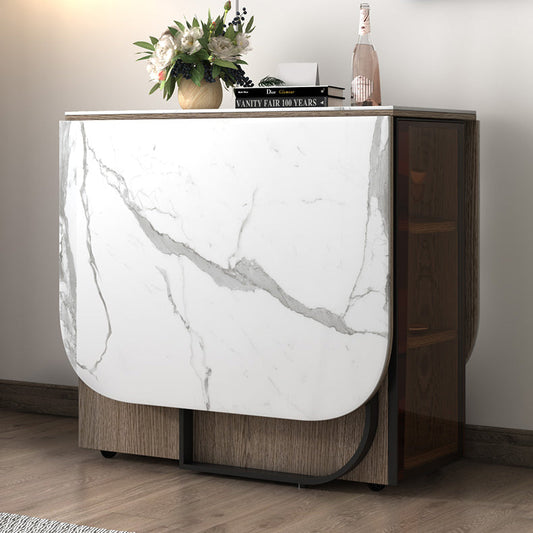 Modern Style Traditional Height Dining Set with Drop Leaf Table and Trestle Base Clearhalo 'Dining Room Sets' 'Dining Tables & Seating' 'dining_room_set' 'Furniture' 'furniture_dining_room_set' 'Kitchen & Dining Furniture' 'kitchen&dining_furn' 'kitchen' 3491525