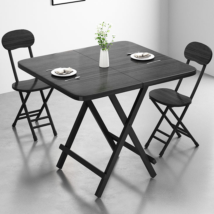 Modern Style Traditional Height Dining Set with Folding Table and Chairs 3 Piece Set Clearhalo 'Dining Room Sets' 'Dining Tables & Seating' 'dining_room_set' 'furn' 'furn_dining_room_set' 'Furniture' 'furniture_dining_room_set' 'Kitchen & Dining Furniture' 'kitchen&dining_furn' 'kitchen' 3491530