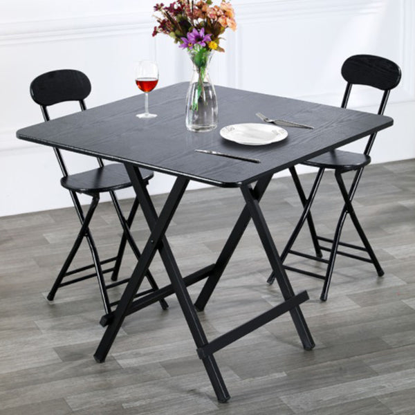 Contemporary Style Traditional Height Dining Set with Folding Table and Chairs Clearhalo 'Dining Room Sets' 'Dining Tables & Seating' 'dining_room_set' 'furn' 'furn_dining_room_set' 'Furniture' 'furniture_dining_room_set' 'Kitchen & Dining Furniture' 'kitchen&dining_furn' 'kitchen' 3491546