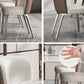Dining Room Set Contemporary with Sintered Stone Dining Table and Cushion Chairs Clearhalo 'Dining Room Sets' 'Dining Tables & Seating' 'dining_room_set' 'furn' 'furn_dining_room_set' 'Furniture' 'furniture_dining_room_set' 'Kitchen & Dining Furniture' 'kitchen&dining_furn' 'kitchen' 3491576