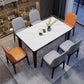 Dining Room Sets Contemporary with Sintered Stone Dining Table and Padded Chairs 7 Piece Set Clearhalo 'Dining Room Sets' 'Dining Tables & Seating' 'dining_room_set' 'furn' 'furn_dining_room_set' 'Furniture' 'furniture_dining_room_set' 'Kitchen & Dining Furniture' 'kitchen&dining_furn' 'kitchen' 3491598
