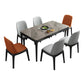 Dining Table Sets Contemporary with Sintered Stone Table and Cushion Chairs Clearhalo 'Dining Room Sets' 'Dining Tables & Seating' 'dining_room_set' 'furn' 'furn_dining_room_set' 'Furniture' 'furniture_dining_room_set' 'Kitchen & Dining Furniture' 'kitchen&dining_furn' 'kitchen' 3491615