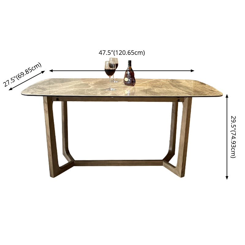 Minimalist Style Table Set with Sintered Stone Table and Upholstered Chairs Clearhalo 'Dining Room Sets' 'Dining Tables & Seating' 'dining_room_set' 'furn' 'furn_dining_room_set' 'Furniture' 'furniture_dining_room_set' 'Kitchen & Dining Furniture' 'kitchen&dining_furn' 'kitchen' 3491641