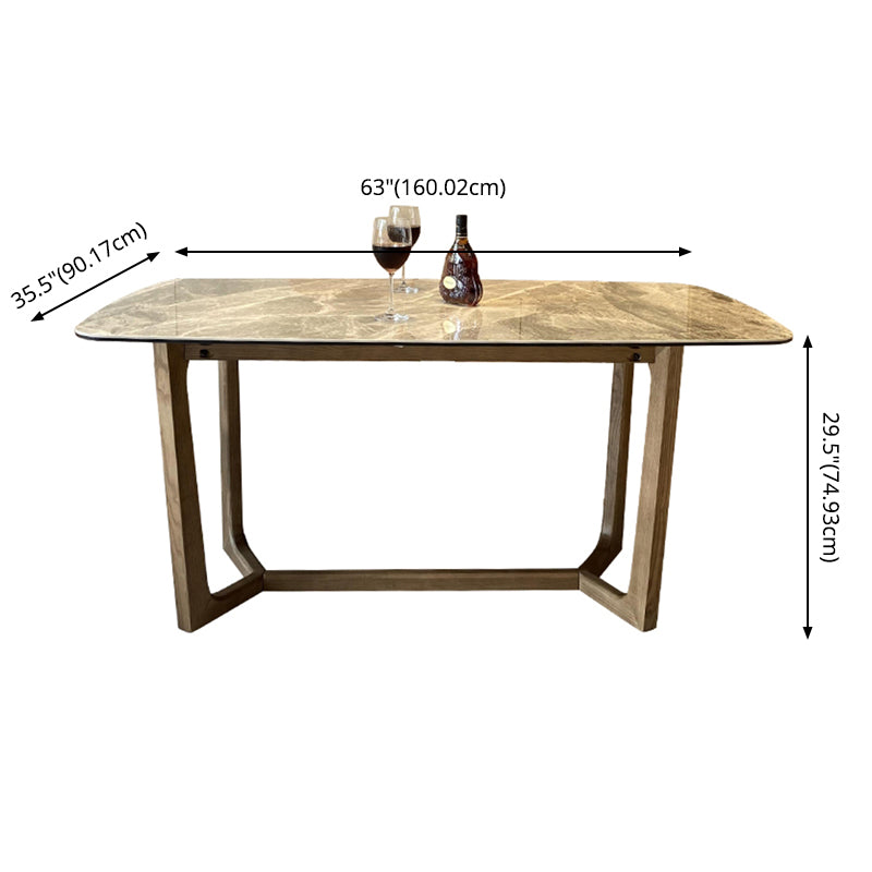 Minimalist Style Table Set with Sintered Stone Table and Upholstered Chairs Clearhalo 'Dining Room Sets' 'Dining Tables & Seating' 'dining_room_set' 'furn' 'furn_dining_room_set' 'Furniture' 'furniture_dining_room_set' 'Kitchen & Dining Furniture' 'kitchen&dining_furn' 'kitchen' 3491643