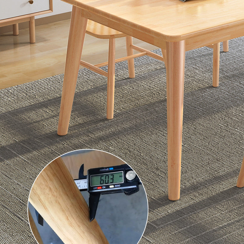 Modern Wood Dining Table Set of 5/7 with Rectangle Table Dining Set with Winsor Chairs Clearhalo 'Dining Room Sets' 'Dining Tables & Seating' 'dining_room_set' 'furn' 'furn_dining_room_set' 'Furniture' 'furniture_dining_room_set' 'Kitchen & Dining Furniture' 'kitchen&dining_furn' 'kitchen' 3491667