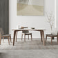 Minimalist Rectangle Sintered Stone Dining Table for 4/ 6with Wooden Base Dining Set for Restaurant Clearhalo 'Dining Room Sets' 'Dining Tables & Seating' 'dining_room_set' 'furn' 'furn_dining_room_set' 'Furniture' 'furniture_dining_room_set' 'Kitchen & Dining Furniture' 'kitchen&dining_furn' 'kitchen' 3491704