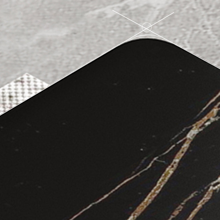 Modern White & Black Sintered Stone Dining Set Rectangle Shape Standard Dining Set for Kitchen Clearhalo 'Dining Room Sets' 'Dining Tables & Seating' 'dining_room_set' 'furn' 'furn_dining_room_set' 'Furniture' 'furniture_dining_room_set' 'Kitchen & Dining Furniture' 'kitchen&dining_furn' 'kitchen' 3491761