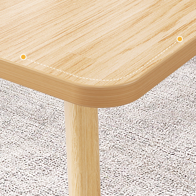 Minimalist Standard Kitchen Dining Set MDF Rectangle Shape Dining Set with 4 Legs Base Clearhalo 'Dining Room Sets' 'Dining Tables & Seating' 'dining_room_set' 'furn' 'furn_dining_room_set' 'Furniture' 'furniture_dining_room_set' 'Kitchen & Dining Furniture' 'kitchen&dining_furn' 'kitchen' 3491774