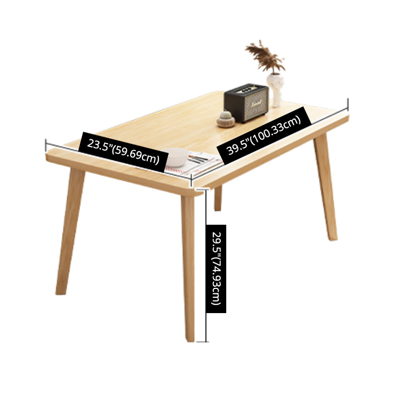Modern Solid Wood Rectangle Shape Dining Set Khaki Standard Dining Set for Kitchen Clearhalo 'Dining Room Sets' 'Dining Tables & Seating' 'dining_room_set' 'furn' 'furn_dining_room_set' 'Furniture' 'furniture_dining_room_set' 'Kitchen & Dining Furniture' 'kitchen&dining_furn' 'kitchen' 3491812