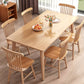 Minimalist Style Solid Wood Dining Table Set of Rectangle Shape Formal Dinette Set 7 Piece Set Clearhalo 'Dining Room Sets' 'Dining Tables & Seating' 'dining_room_set' 'furn' 'furn_dining_room_set' 'Furniture' 'furniture_dining_room_set' 'Kitchen & Dining Furniture' 'kitchen&dining_furn' 'kitchen' 3491843