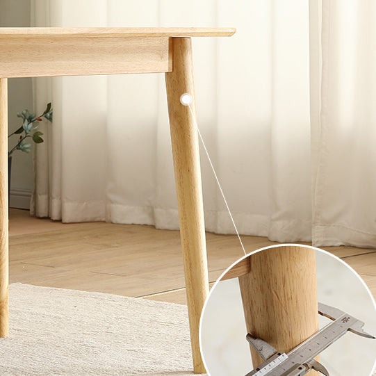 Minimalist Style Solid Wood Dining Table Set of Rectangle Shape Formal Dinette Set Clearhalo 'Dining Room Sets' 'Dining Tables & Seating' 'dining_room_set' 'furn' 'furn_dining_room_set' 'Furniture' 'furniture_dining_room_set' 'Kitchen & Dining Furniture' 'kitchen&dining_furn' 'kitchen' 3491847