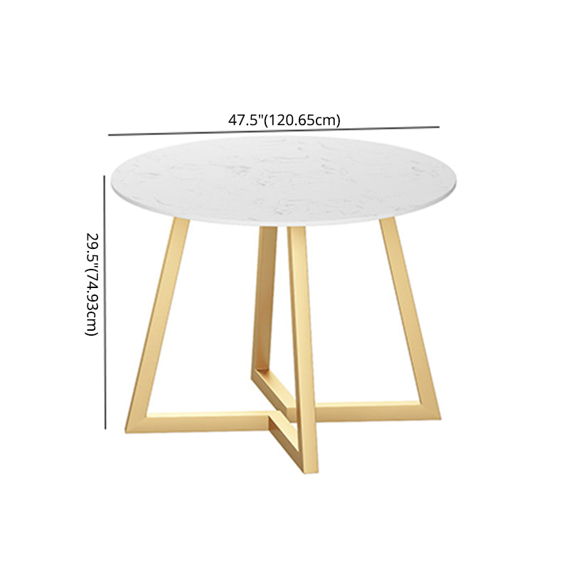 Traditional Faux Marble Top Dining Set with Gold Metallic Legs for Dining Furniture Clearhalo 'Dining Room Sets' 'Dining Tables & Seating' 'dining_room_set' 'furn' 'furn_dining_room_set' 'Furniture' 'furniture_dining_room_set' 'Kitchen & Dining Furniture' 'kitchen&dining_furn' 'kitchen' 3491864