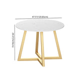 Traditional Faux Marble Top Dining Set with Gold Metallic Legs for Dining Furniture Clearhalo 'Dining Room Sets' 'Dining Tables & Seating' 'dining_room_set' 'furn' 'furn_dining_room_set' 'Furniture' 'furniture_dining_room_set' 'Kitchen & Dining Furniture' 'kitchen&dining_furn' 'kitchen' 3491864