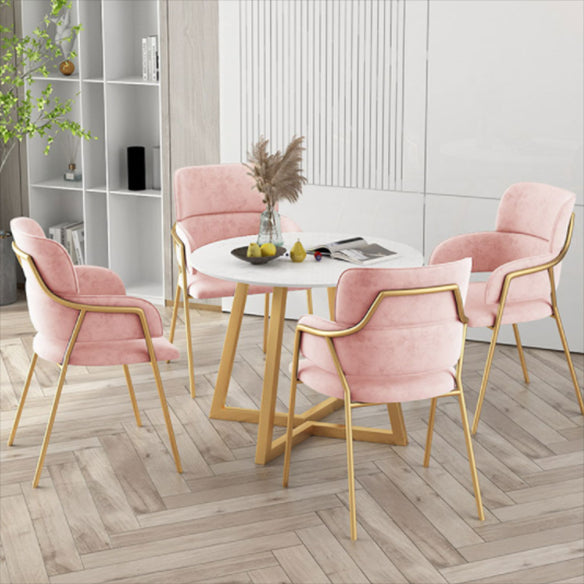 Traditional Faux Marble Top Dining Set with Gold Metallic Legs for Dining Furniture Clearhalo 'Dining Room Sets' 'Dining Tables & Seating' 'dining_room_set' 'furn' 'furn_dining_room_set' 'Furniture' 'furniture_dining_room_set' 'Kitchen & Dining Furniture' 'kitchen&dining_furn' 'kitchen' 3491867