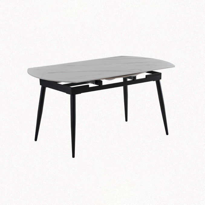 Modern Kitchen Sintered Stone Furniture of Standard Height Space-Saving Dining Room Table Set Clearhalo 'Dining Room Sets' 'Dining Tables & Seating' 'dining_room_set' 'furn' 'furn_dining_room_set' 'Furniture' 'furniture_dining_room_set' 'Kitchen & Dining Furniture' 'kitchen&dining_furn' 'kitchen' 3491872