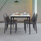 Standard Height Sintered Stone Top Dining Set with 4 Black Metallic Legs for Dining Furniture Clearhalo 'Dining Room Sets' 'Dining Tables & Seating' 'dining_room_set' 'furn' 'furn_dining_room_set' 'Furniture' 'furniture_dining_room_set' 'Kitchen & Dining Furniture' 'kitchen&dining_furn' 'kitchen' 3491882