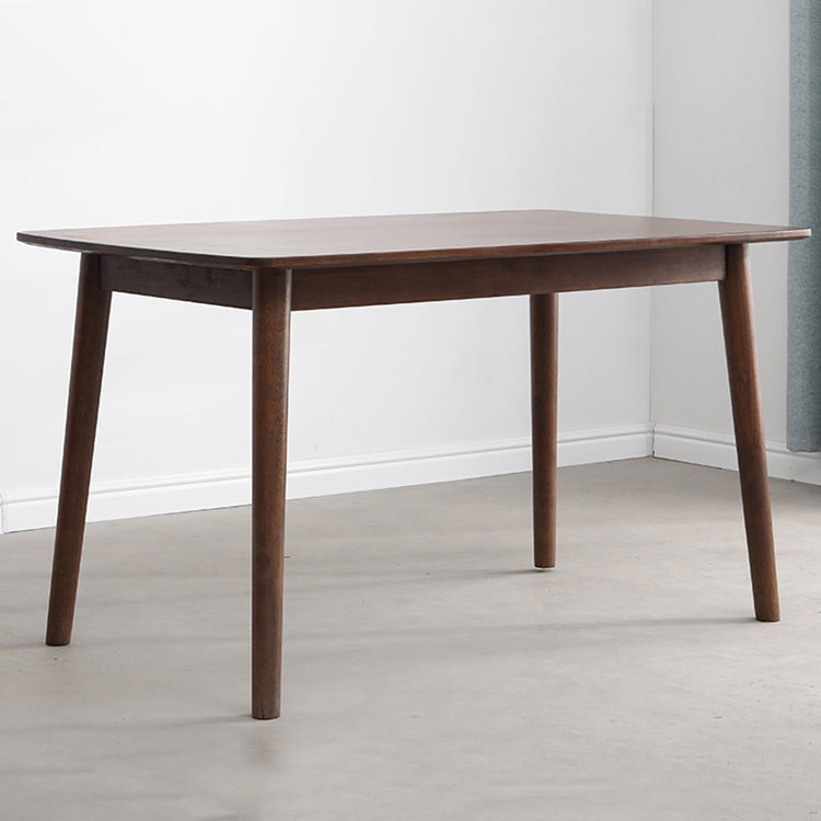 Contemporary Solid Wood Rectangle Shape Dining Furniture 4 Wood Legs Formal for Dining Furniture Clearhalo 'Dining Room Sets' 'Dining Tables & Seating' 'dining_room_set' 'furn' 'furn_dining_room_set' 'Furniture' 'furniture_dining_room_set' 'Kitchen & Dining Furniture' 'kitchen&dining_furn' 'kitchen' 3491909