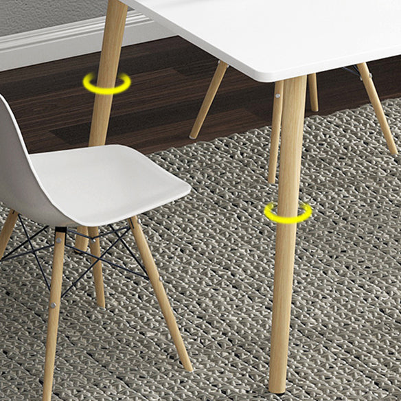 Traditional Wooden Top Dining Set with 4 Light Brown Wood Legs for Dining Furniture Clearhalo 'Dining Room Sets' 'Dining Tables & Seating' 'dining_room_set' 'Furniture' 'furniture_dining_room_set' 'Kitchen & Dining Furniture' 'kitchen&dining_furn' 'kitchen' 3491942