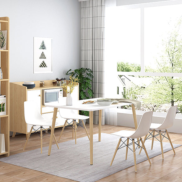 Traditional Wooden Top Dining Set with 4 Light Brown Wood Legs for Dining Furniture Clearhalo 'Dining Room Sets' 'Dining Tables & Seating' 'dining_room_set' 'Furniture' 'furniture_dining_room_set' 'Kitchen & Dining Furniture' 'kitchen&dining_furn' 'kitchen' 3491947