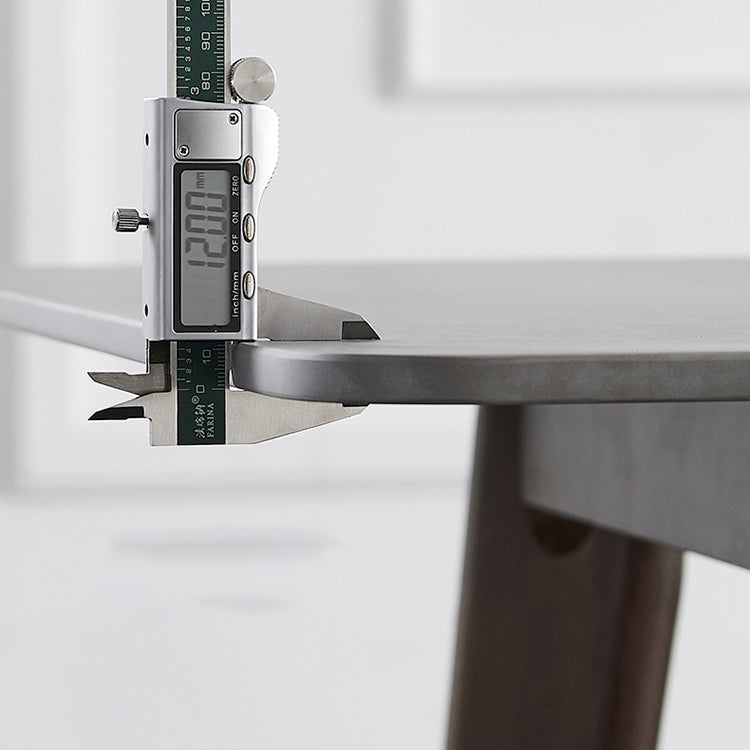 Standard Sintered Stone Dining Room Set with 4 Black Metallic Legs for Kitchen Furniture Clearhalo 'Dining Room Sets' 'Dining Tables & Seating' 'dining_room_set' 'furn' 'furn_dining_room_set' 'Furniture' 'furniture_dining_room_set' 'Kitchen & Dining Furniture' 'kitchen&dining_furn' 'kitchen' 3491955