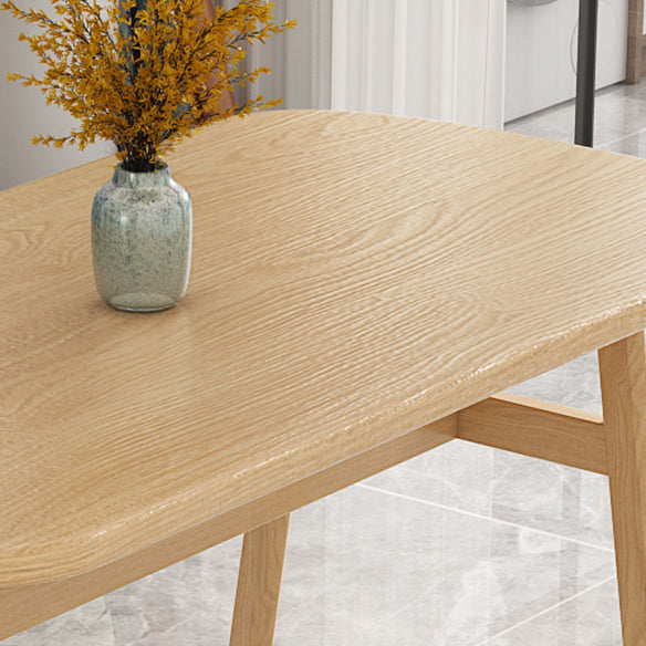 Minimalist Traditional Height Wood Dining Table Rectangle Dining Room Set For Home Clearhalo 'Dining Room Sets' 'Dining Tables & Seating' 'dining_room_set' 'furn' 'furn_dining_room_set' 'Furniture' 'furniture_dining_room_set' 'Kitchen & Dining Furniture' 'kitchen&dining_furn' 'kitchen' 3491980