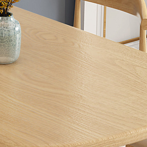 Minimalist Traditional Height Wood Dining Table Rectangle Dining Room Set For Home Clearhalo 'Dining Room Sets' 'Dining Tables & Seating' 'dining_room_set' 'furn' 'furn_dining_room_set' 'Furniture' 'furniture_dining_room_set' 'Kitchen & Dining Furniture' 'kitchen&dining_furn' 'kitchen' 3491982