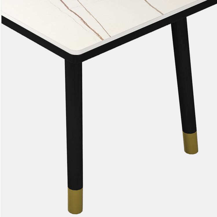 Dining Room Set Nordic Sintered Stone Rectangular Dining Table with Trestle Base Clearhalo 'Dining Room Sets' 'Dining Tables & Seating' 'dining_room_set' 'furn' 'furn_dining_room_set' 'Furniture' 'furniture_dining_room_set' 'Kitchen & Dining Furniture' 'kitchen&dining_furn' 'kitchen' 3492014