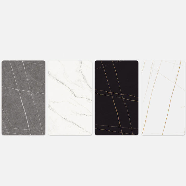 Dining Room Set Nordic Sintered Stone Rectangular Dining Table with Trestle Base Clearhalo 'Dining Room Sets' 'Dining Tables & Seating' 'dining_room_set' 'furn' 'furn_dining_room_set' 'Furniture' 'furniture_dining_room_set' 'Kitchen & Dining Furniture' 'kitchen&dining_furn' 'kitchen' 3492015