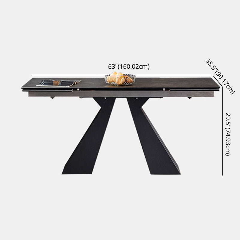 Modern Rattan Standard Dining Set with Rectangle Table and Solid Back Chairs Dining Set Clearhalo 'Dining Room Sets' 'Dining Tables & Seating' 'dining_room_set' 'furn' 'furn_dining_room_set' 'Furniture' 'furniture_dining_room_set' 'Kitchen & Dining Furniture' 'kitchen&dining_furn' 'kitchen' 3492077