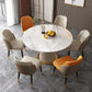 Round Contemporary Sintered Stone Dining Room Set Standard Dining Furniture Set 7 Piece Set Clearhalo 'Dining Room Sets' 'Dining Tables & Seating' 'dining_room_set' 'furn' 'furn_dining_room_set' 'Furniture' 'furniture_dining_room_set' 'Kitchen & Dining Furniture' 'kitchen&dining_furn' 'kitchen' 3492098