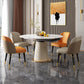 Round Contemporary Sintered Stone Dining Room Set Standard Dining Furniture Set Clearhalo 'Dining Room Sets' 'Dining Tables & Seating' 'dining_room_set' 'furn' 'furn_dining_room_set' 'Furniture' 'furniture_dining_room_set' 'Kitchen & Dining Furniture' 'kitchen&dining_furn' 'kitchen' 3492099