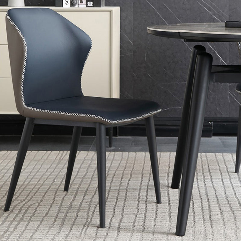 Modern Metal Dining Room Set Standard Height Black Legs Dining Set with Rectangle Table Clearhalo 'Dining Room Sets' 'Dining Tables & Seating' 'dining_room_set' 'furn' 'furn_dining_room_set' 'Furniture' 'furniture_dining_room_set' 'Kitchen & Dining Furniture' 'kitchen&dining_furn' 'kitchen' 3492117