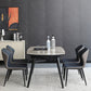 Modern Metal Dining Room Set Standard Height Black Legs Dining Set with Rectangle Table Clearhalo 'Dining Room Sets' 'Dining Tables & Seating' 'dining_room_set' 'furn' 'furn_dining_room_set' 'Furniture' 'furniture_dining_room_set' 'Kitchen & Dining Furniture' 'kitchen&dining_furn' 'kitchen' 3492128