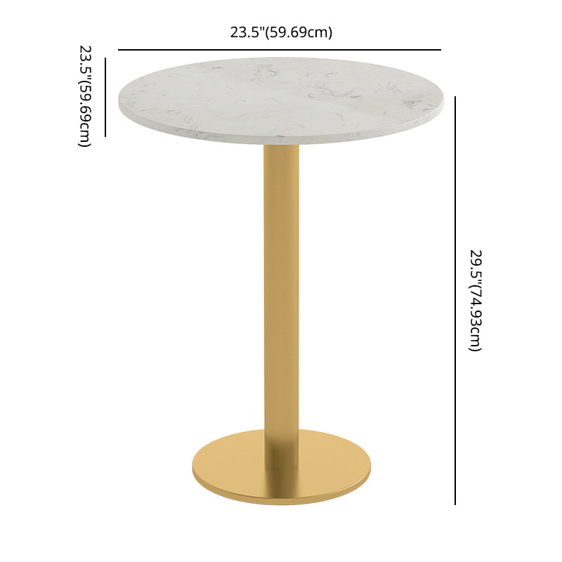 3 Pcs Metal Nordic Dining Room Set with Round Table and Metal Base Dining Set with Slipper Chairs Clearhalo 'Dining Room Sets' 'Dining Tables & Seating' 'dining_room_set' 'furn' 'furn_dining_room_set' 'Furniture' 'furniture_dining_room_set' 'Kitchen & Dining Furniture' 'kitchen&dining_furn' 'kitchen' 3492180