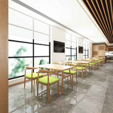 Rectangle Contemporary MDF Dining Room Set Standard Height Dining Furniture Set with Trestle Base Clearhalo 'Dining Room Sets' 'Dining Tables & Seating' 'dining_room_set' 'furn' 'furn_dining_room_set' 'Furniture' 'furniture_dining_room_set' 'Kitchen & Dining Furniture' 'kitchen&dining_furn' 'kitchen' 3492190