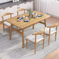 Rectangle Contemporary MDF Dining Room Set Standard Height Dining Furniture Set with Trestle Base Clearhalo 'Dining Room Sets' 'Dining Tables & Seating' 'dining_room_set' 'furn' 'furn_dining_room_set' 'Furniture' 'furniture_dining_room_set' 'Kitchen & Dining Furniture' 'kitchen&dining_furn' 'kitchen' 3492192