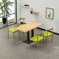 MDF 5 Pcs Modern Dining Room Set with Cow Horn Chairs Standard Height Dinette Set Green 5 Piece Set Clearhalo 'Dining Room Sets' 'Dining Tables & Seating' 'dining_room_set' 'furn' 'furn_dining_room_set' 'Furniture' 'furniture_dining_room_set' 'Kitchen & Dining Furniture' 'kitchen&dining_furn' 'kitchen' 3492213