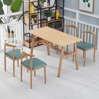 5 Pcs MDF Modern Dining Room Set with Rectangle Table and Pedestal Base Dining Set Blackish Green 5 Piece Set Clearhalo 'Dining Room Sets' 'Dining Tables & Seating' 'dining_room_set' 'furn' 'furn_dining_room_set' 'Furniture' 'furniture_dining_room_set' 'Kitchen & Dining Furniture' 'kitchen&dining_furn' 'kitchen' 3492215