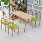5 Pcs MDF Modern Dining Room Set with Rectangle Table and Pedestal Base Dining Set Green 5 Piece Set Clearhalo 'Dining Room Sets' 'Dining Tables & Seating' 'dining_room_set' 'furn' 'furn_dining_room_set' 'Furniture' 'furniture_dining_room_set' 'Kitchen & Dining Furniture' 'kitchen&dining_furn' 'kitchen' 3492219