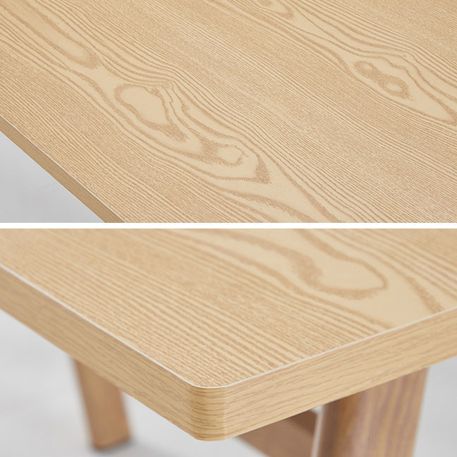 5 Pcs MDF Modern Dining Room Set with Rectangle Table and Pedestal Base Dining Set Clearhalo 'Dining Room Sets' 'Dining Tables & Seating' 'dining_room_set' 'furn' 'furn_dining_room_set' 'Furniture' 'furniture_dining_room_set' 'Kitchen & Dining Furniture' 'kitchen&dining_furn' 'kitchen' 3492222